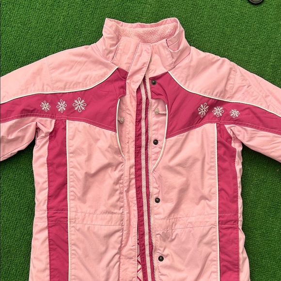 Columbia Pink and Dark Pink Women's Ski Jacket - Picture 1 of 12